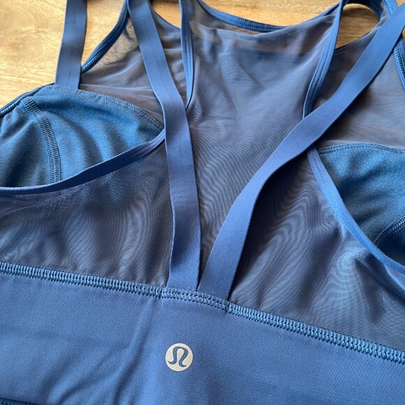 Lululemon Sun Setter Sports Bra Blue - SIZE 8 - Picture 7 of 8